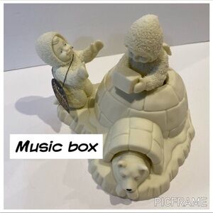 Department 56 Snowbabies Music Box with Figures That’s what friends are for